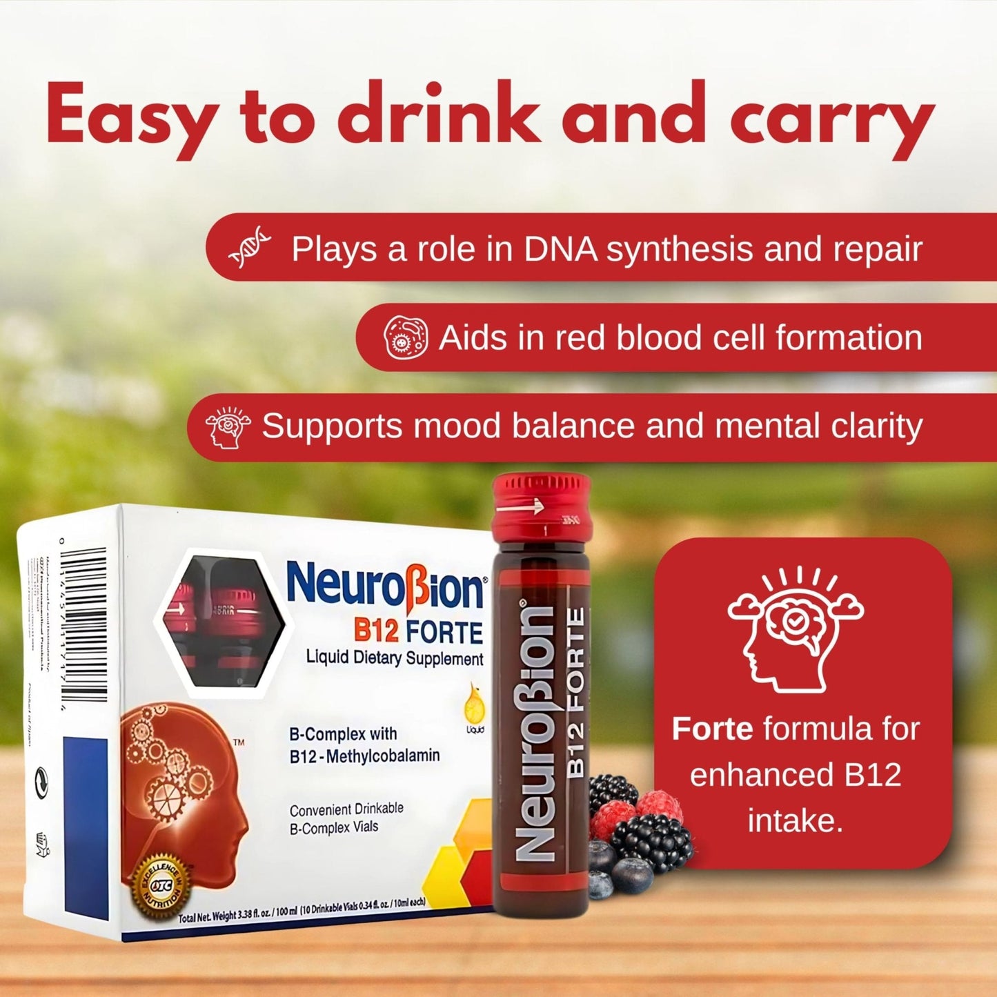 Neurobion B12 Forte 10 Vials x 10 ml (packaging may vary) - Maple Wellness Supplements