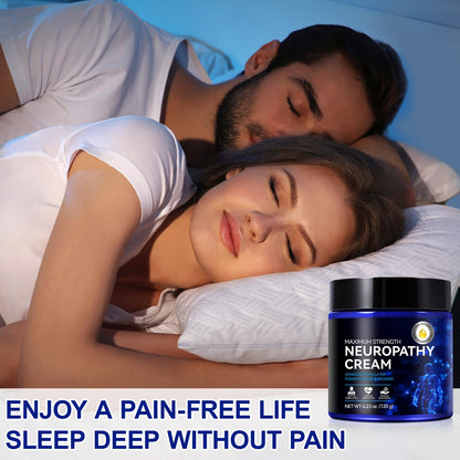 Neuropathy Cream for Feet, Legs & Hands – Lightweight, Plant-Based Formula with Cooling Comfort, 4 oz - Maple Wellness Supplements