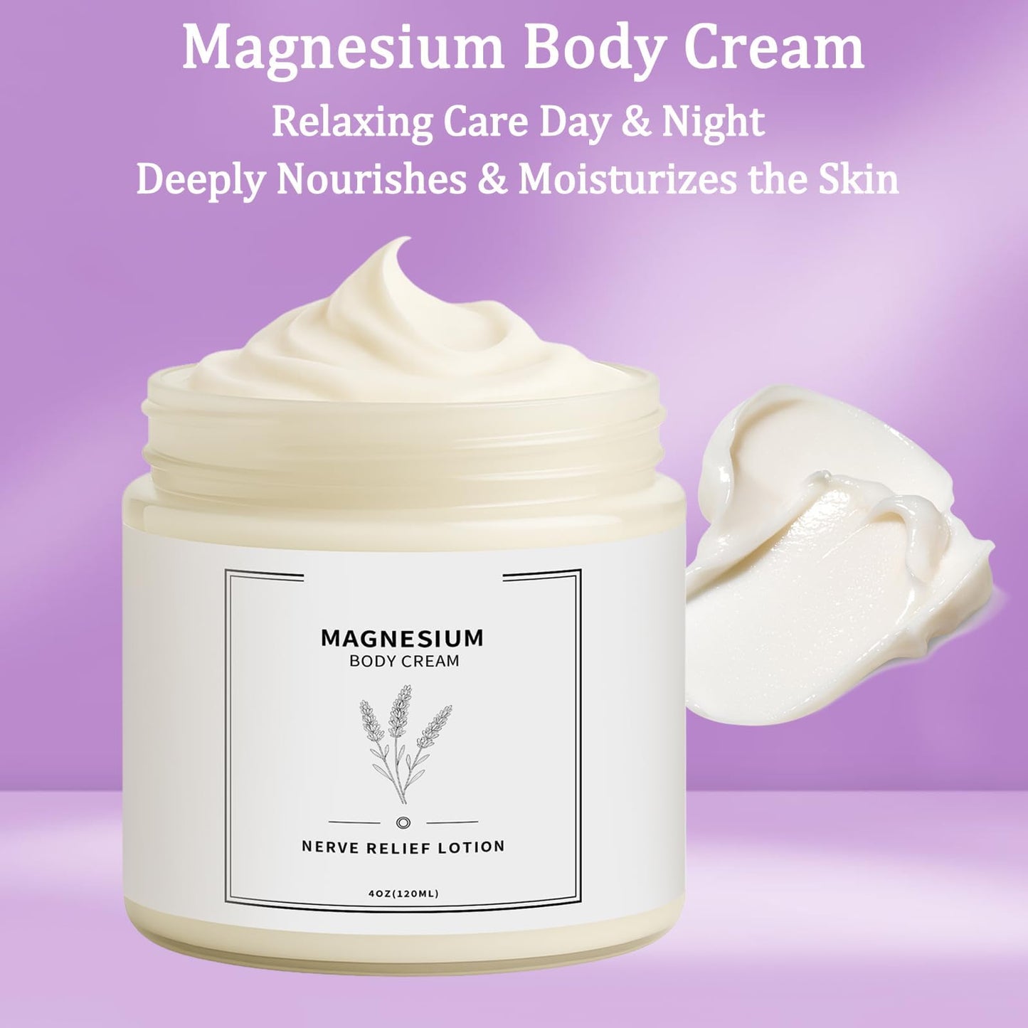 Neuropathy Cream | Nerve Relief Lotion for Feet, Legs & Hands | Magnesium Chloride with Aloe Vera Extract | Non-Greasy Formula for Day & Night Use | Thoughtful Gift for Mama, Dad, Men & Women (1) - Maple Wellness Supplements