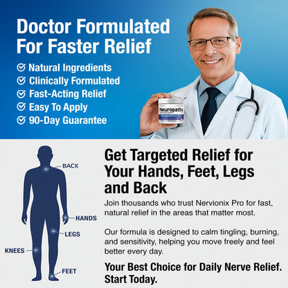 Neuropathy Nerve Relief Cream – Extra Large 8 oz – Maximum Strength for Feet Hands Legs Toes Back – Natural Ingredients Arnica Aloe Vera MSM Vitamins – Fast-Acting Soothing Relief – Super Value 8 oz - Maple Wellness Supplements