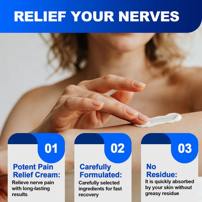 Neuropathy Nerve Relief Cream, Large 4 Oz, Nerve Savior for Neuropathy-Maximum Strength for Feet, Hands, Legs ＆ Toes, Neuropathy Cream with Arnica, Vitamin B6, Aloe Vera ＆ MSM, 120 ml - Maple Wellness Supplements