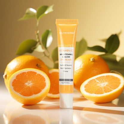 NEUTRIHERBS Lip Cream, Vitamin C Lip Balm to Nourish and Soothes Dry, Cracked Lips - Maple Wellness Supplements
