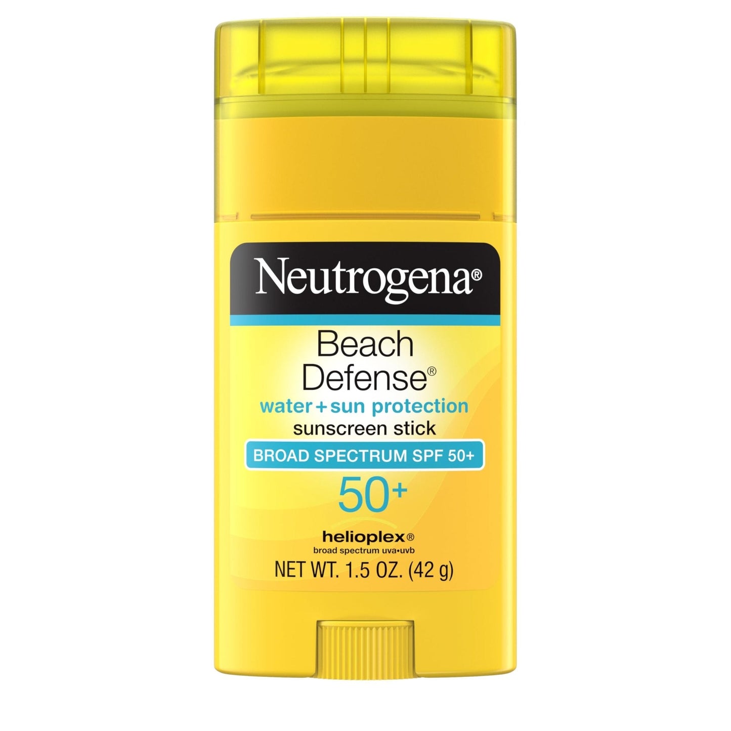 Neutrogena Beach Defense Sunscreen Stick SPF 50, Broad Spectrum Sun Protection for Face & Body, Water-Resistant - Maple Wellness Supplements
