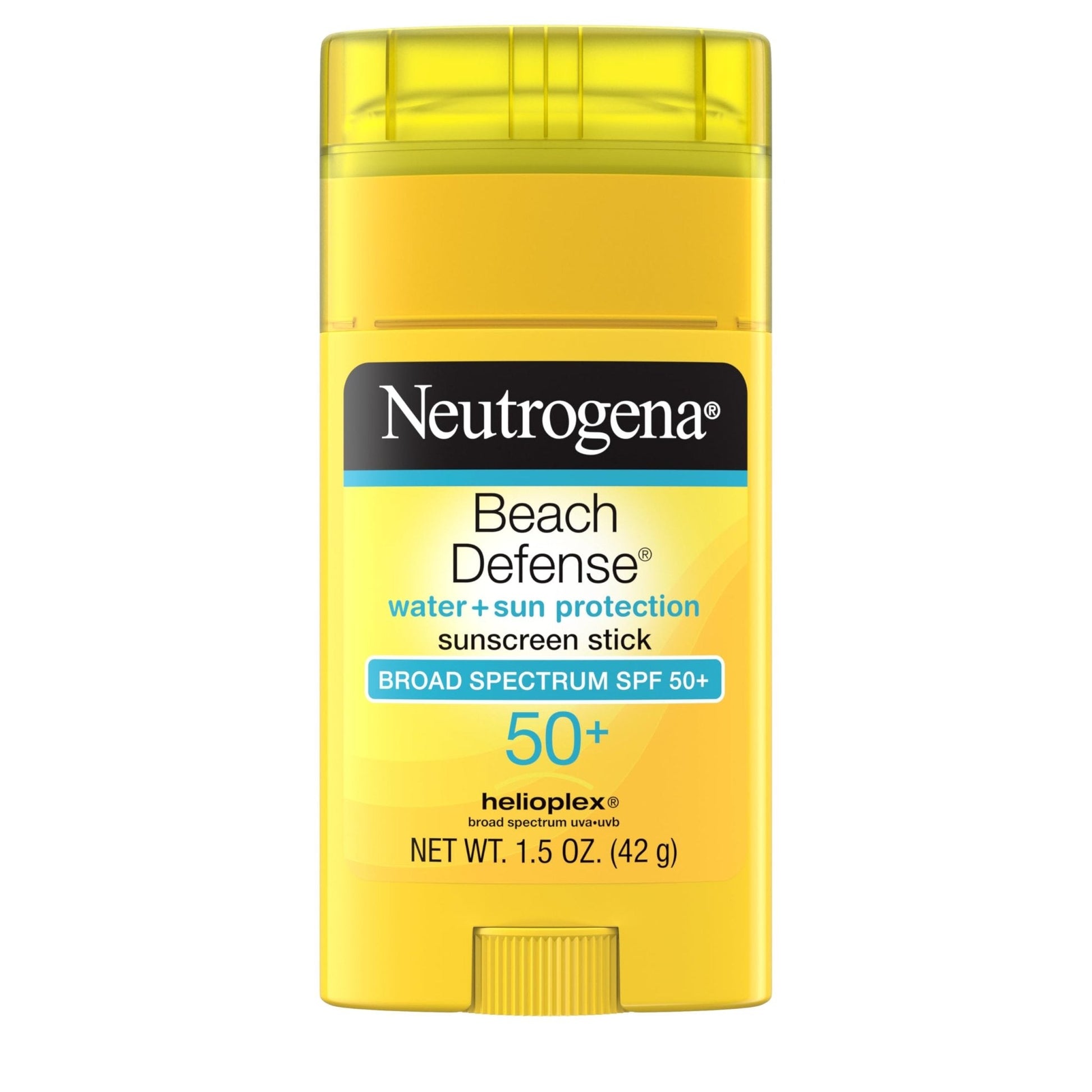 Neutrogena Beach Defense Sunscreen Stick SPF 50, Broad Spectrum Sun Protection for Face & Body, Water-Resistant - Maple Wellness Supplements