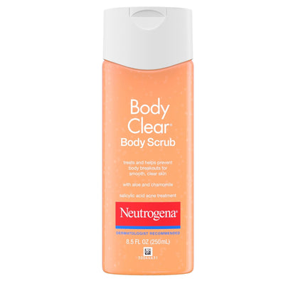 Neutrogena Body Clear Acne Body Wash and Exfoliating Body Scrub, 2% Salicylic Acid Cleanser, Chest, Shoulder & Back Acne Treatment - Maple Wellness Supplements