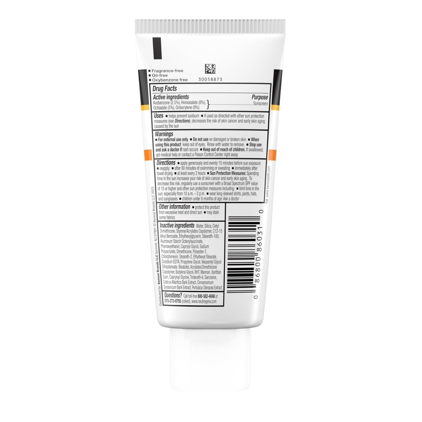 Neutrogena Clear Face Sunscreen for Acne-Prone Skin SPF 30, Broad Spectrum Facial Sunscreen Lotion, Lightweight, Non Comedogenic, Oil-, Fragrance- & Oxybenzone - Maple Wellness Supplements