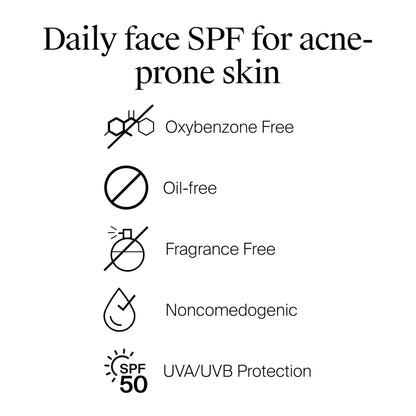 Neutrogena Clear Face Sunscreen Lotion for Acne-Prone Skin, Broad Spectrum SPF 50, Sunscreen for Face & Oily Skin - Maple Wellness Supplements
