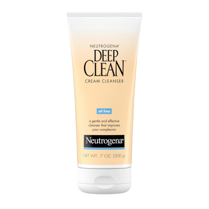 Neutrogena Deep Clean Daily Facial Cream Cleanser with Beta Hydroxy Acid to Remove Dirt - Maple Wellness Supplements