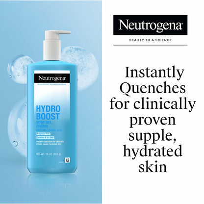 Neutrogena Hydro Boost Body Moisturizing Gel Cream with Hyaluronic Acid, Non-Greasy & Fast Absorbing - Maple Wellness Supplements