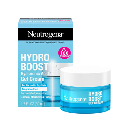 Neutrogena Hydro Boost Gel Cream, 48 Hr Hydration for Normal/Dry Skin, Fragrance Free - Maple Wellness Supplements