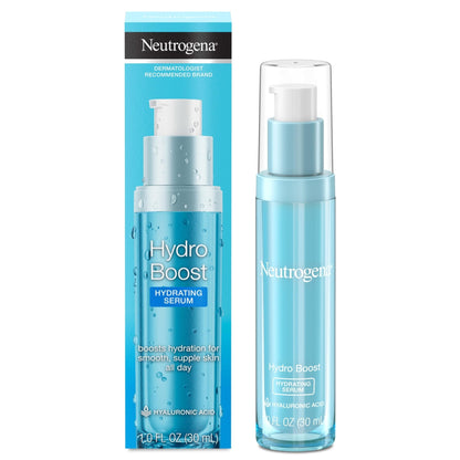 Neutrogena Hydro Boost Hydrating Hyaluronic Acid Face & Neck Serum, Fast-Absorbing - Maple Wellness Supplements