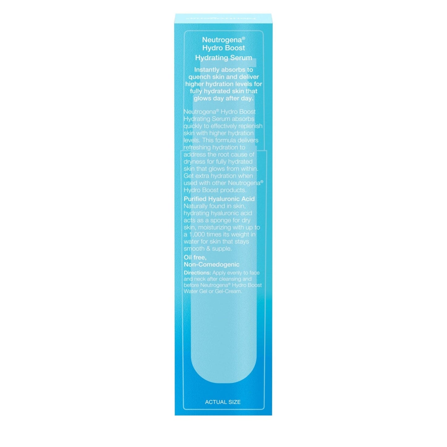 Neutrogena Hydro Boost Hydrating Hyaluronic Acid Face & Neck Serum, Fast-Absorbing - Maple Wellness Supplements