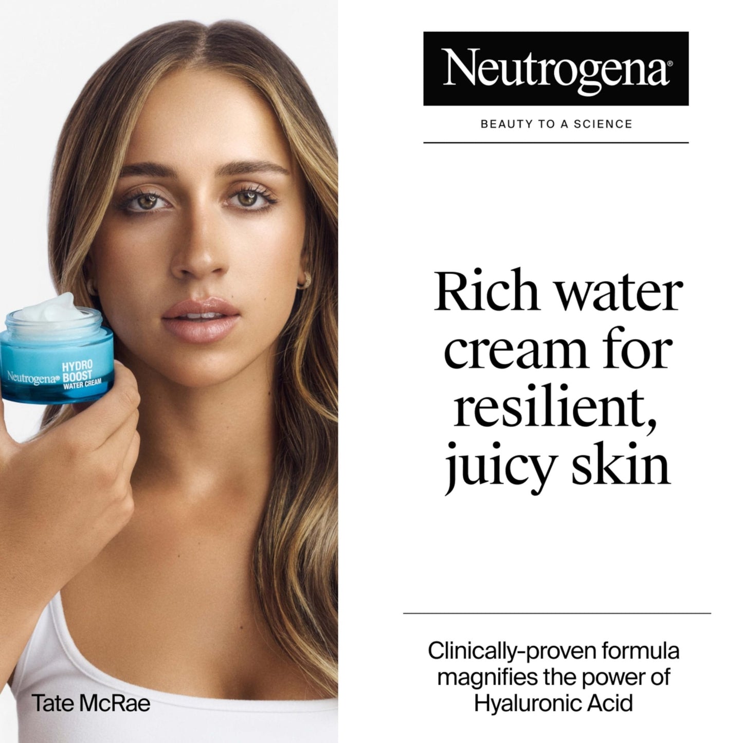 Neutrogena Hydro Boost Water Cream, 72 Hr Hydration for Normal/Extra Dry Skin, Fragrance Free, Face Moisturizer with Hyaluronic Acid, 1.7 oz - Maple Wellness Supplements