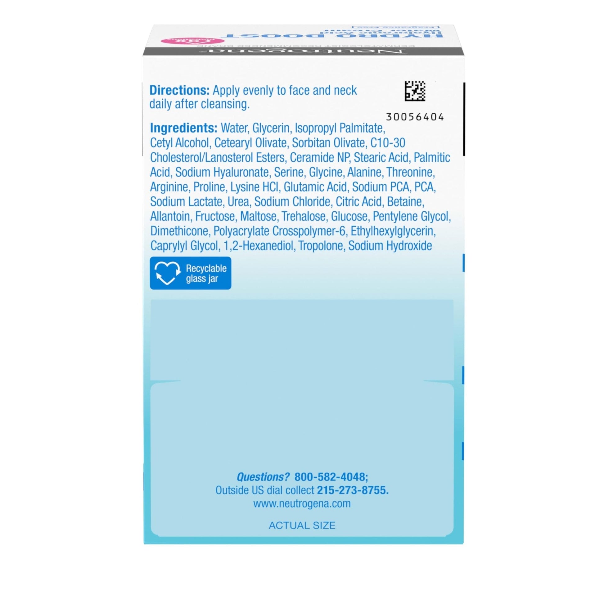Neutrogena Hydro Boost Water Cream, 72 Hr Hydration for Normal/Extra Dry Skin, Fragrance Free, Face Moisturizer with Hyaluronic Acid, 1.7 oz - Maple Wellness Supplements