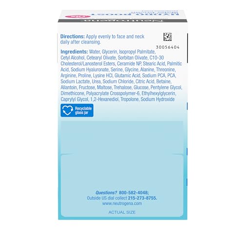 Neutrogena Hydro Boost Water Cream, 72 Hr Hydration for Normal/Extra Dry Skin, Fragrance Free, Face Moisturizer with Hyaluronic Acid, 1.7 oz - Maple Wellness Supplements