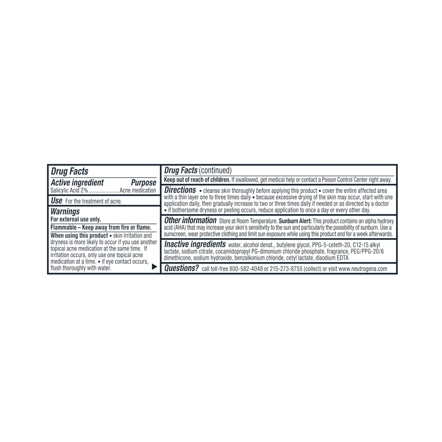 Neutrogena Rapid Clear Maximum Strength Acne Treatment Pads - Salicylic Acid Formula - Maple Wellness Supplements