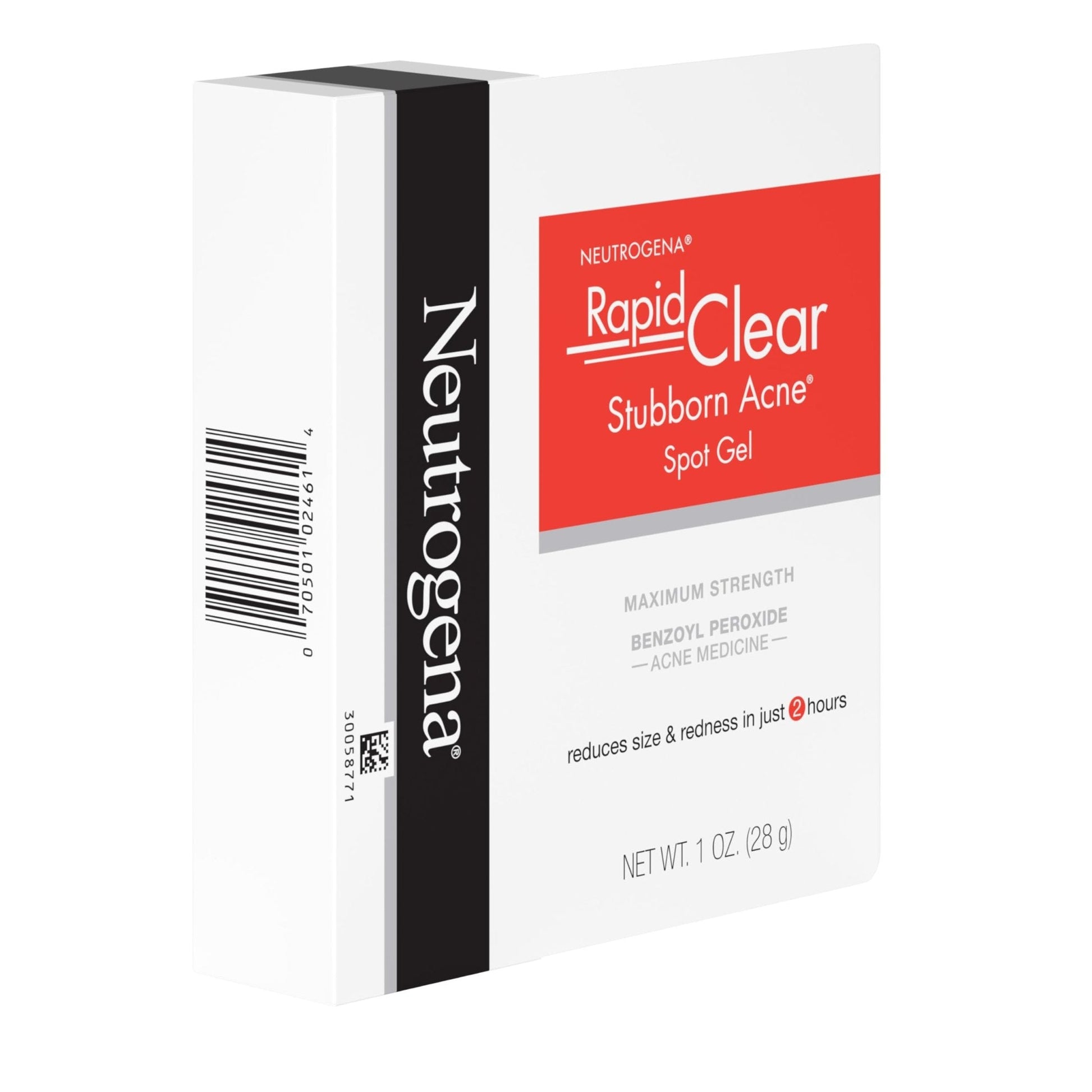 Neutrogena Rapid Clear Stubborn Acne Spot Treatment Gel, Maximum Strength 10% Benzoyl Per-oxide - Maple Wellness Supplements