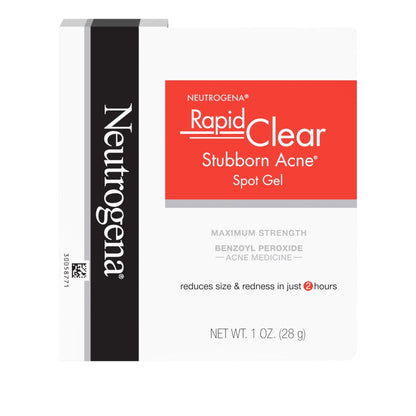 Neutrogena Rapid Clear Stubborn Acne Spot Treatment Gel, Maximum Strength 10% Benzoyl Per-oxide - Maple Wellness Supplements