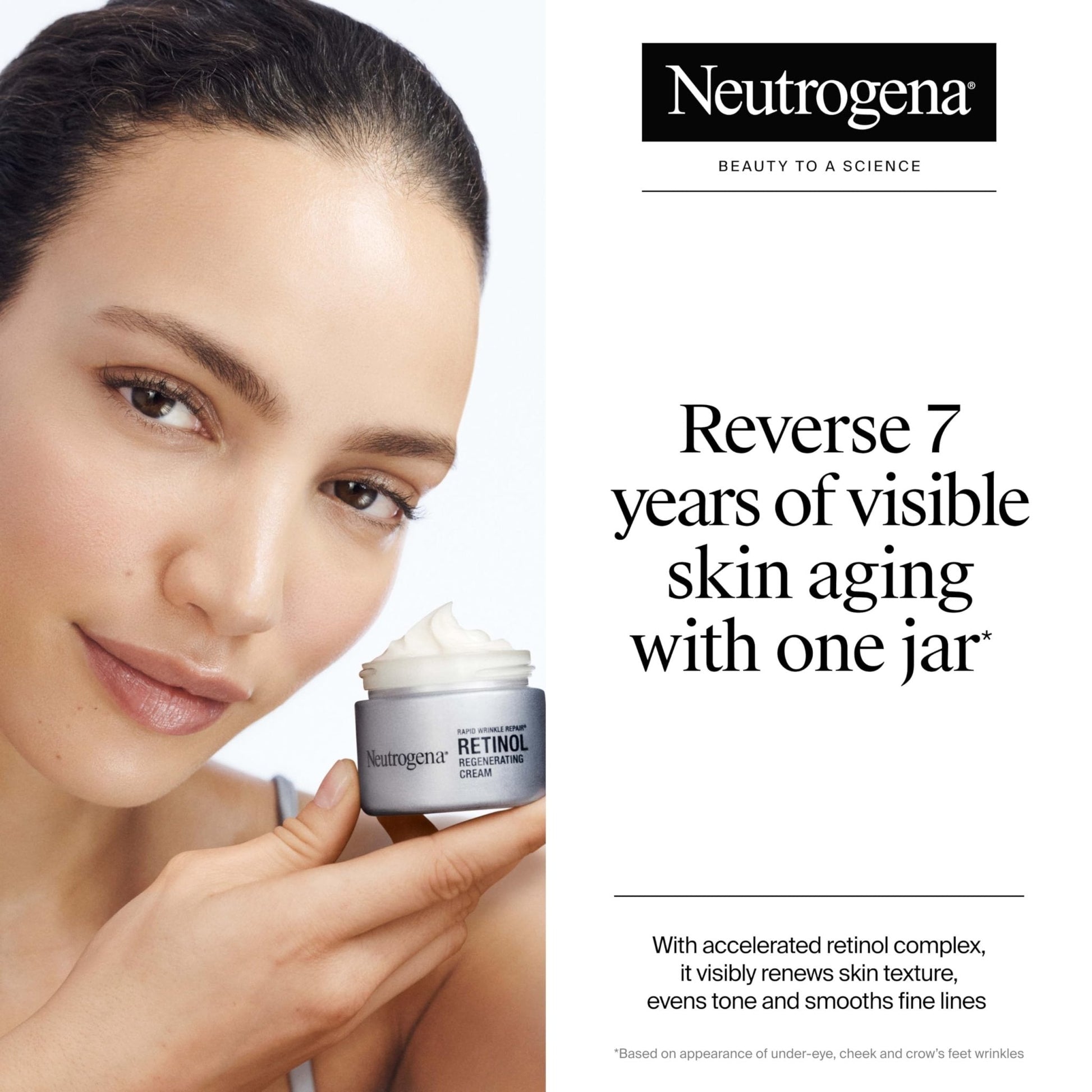 Neutrogena Rapid Wrinkle Repair Retinol Face Moisturizer, Daily Anti-Aging Face Cream with Retinol & Hyaluronic Acid to Fight Fine Lines, Wrinkles, & Dark Spots, 1.7 oz - Maple Wellness Supplements