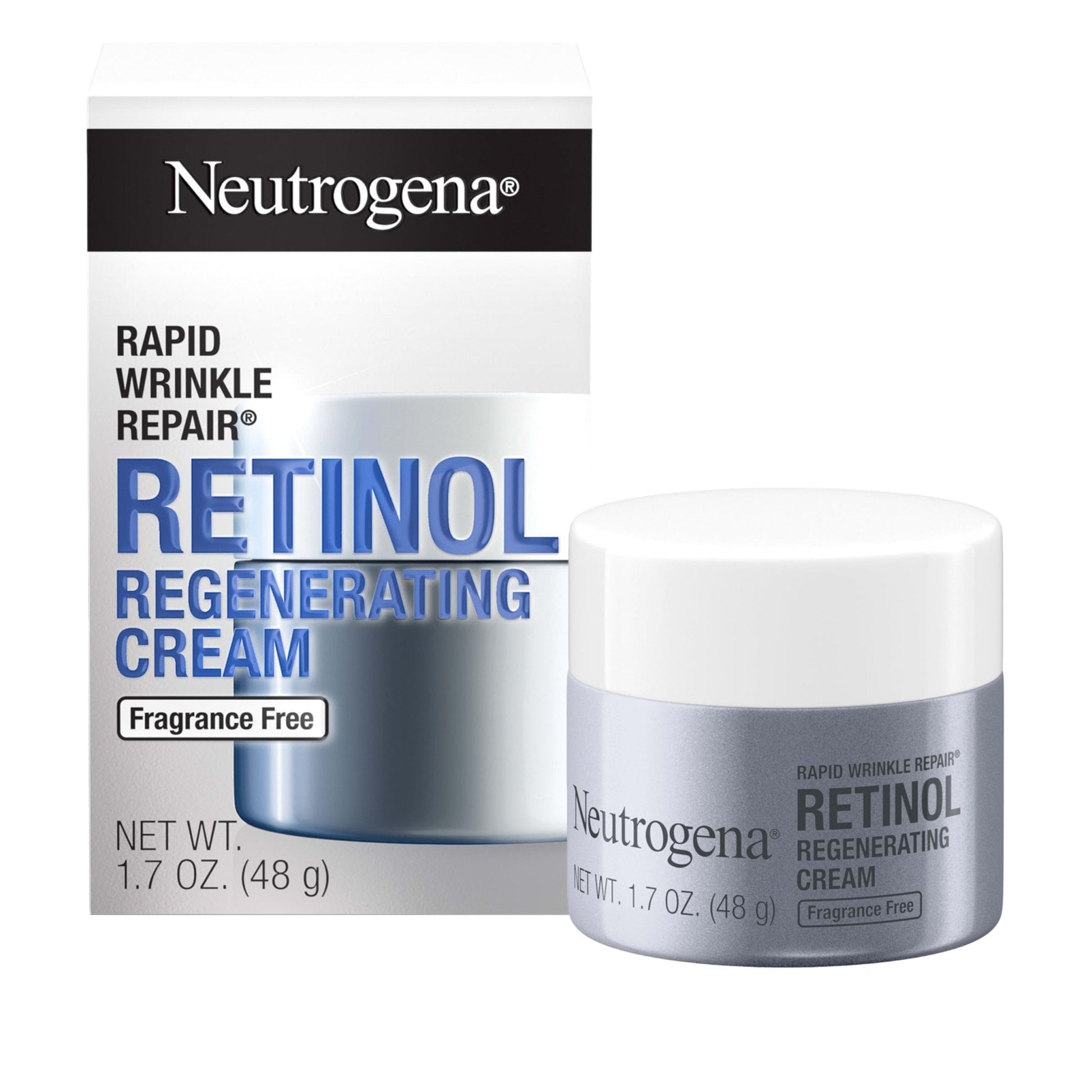 Neutrogena Rapid Wrinkle Repair, Retinol Face Moisturizer, Daily Anti-Aging Neck & Face Cream with Hyaluronic Acid, Retinol Cream - Maple Wellness Supplements