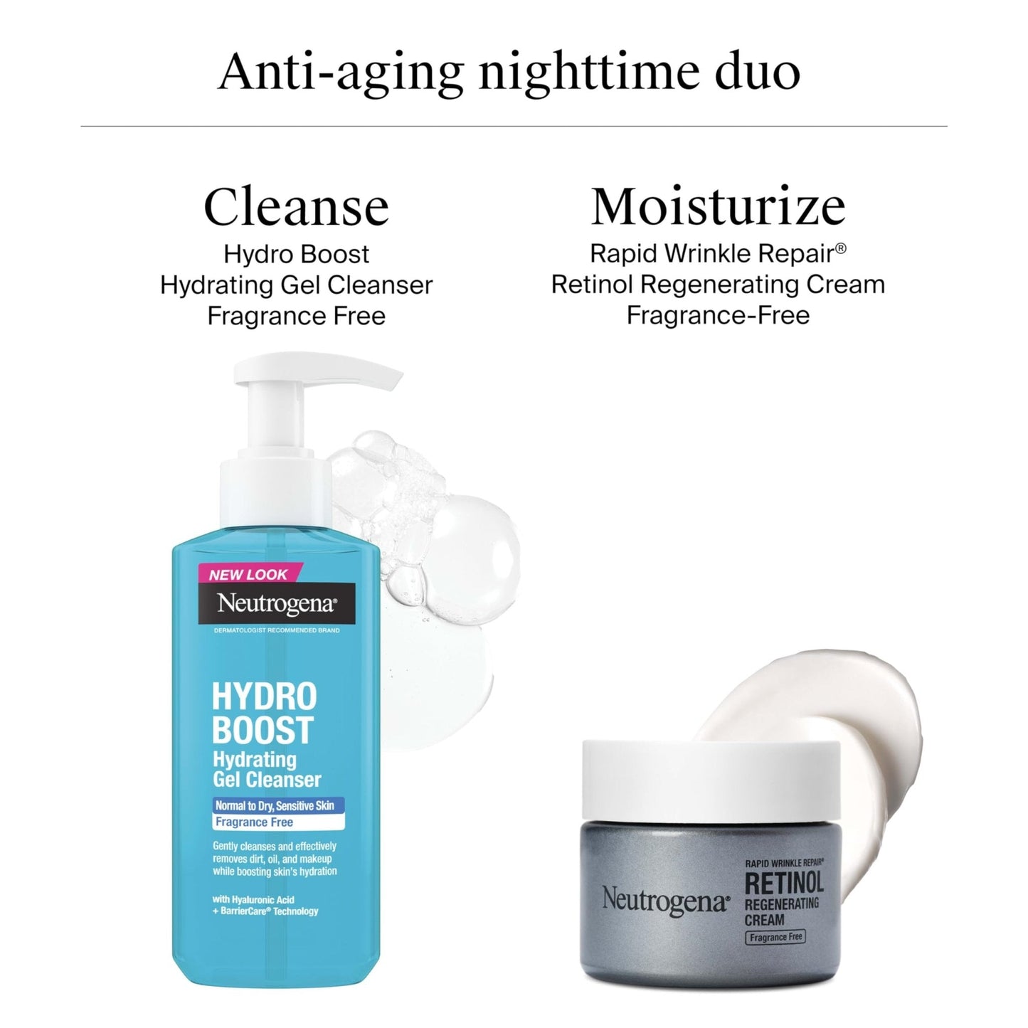 Neutrogena Rapid Wrinkle Repair, Retinol Face Moisturizer, Daily Anti-Aging Neck & Face Cream with Hyaluronic Acid, Retinol Cream - Maple Wellness Supplements