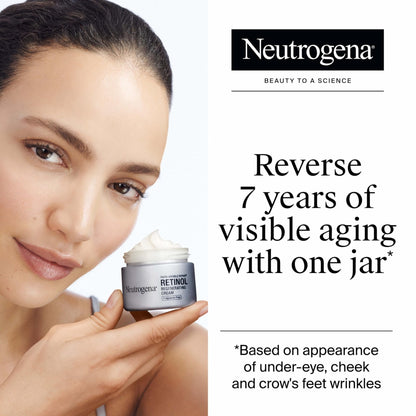 Neutrogena Rapid Wrinkle Repair, Retinol Face Moisturizer, Daily Anti-Aging Neck & Face Cream with Hyaluronic Acid, Retinol Cream - Maple Wellness Supplements