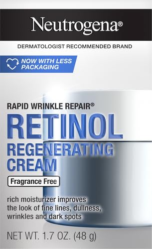 Neutrogena Rapid Wrinkle Repair, Retinol Face Moisturizer, Daily Anti-Aging Neck & Face Cream with Hyaluronic Acid, Retinol Cream - Maple Wellness Supplements