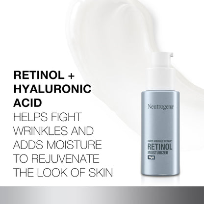 Neutrogena Retinol Face Moisturizer Cream, Rapid Wrinkle Repair, Anti-Wrinkle Night Moisturizer, Anti-Wrinkle Face & Neck Cream - Maple Wellness Supplements