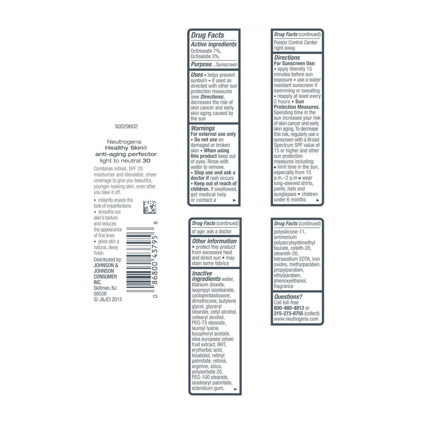 Neutrogena Retinol Treatment & Tinted Facial Moisturizer, Healthy Skin Anti-Aging Perfector - Maple Wellness Supplements