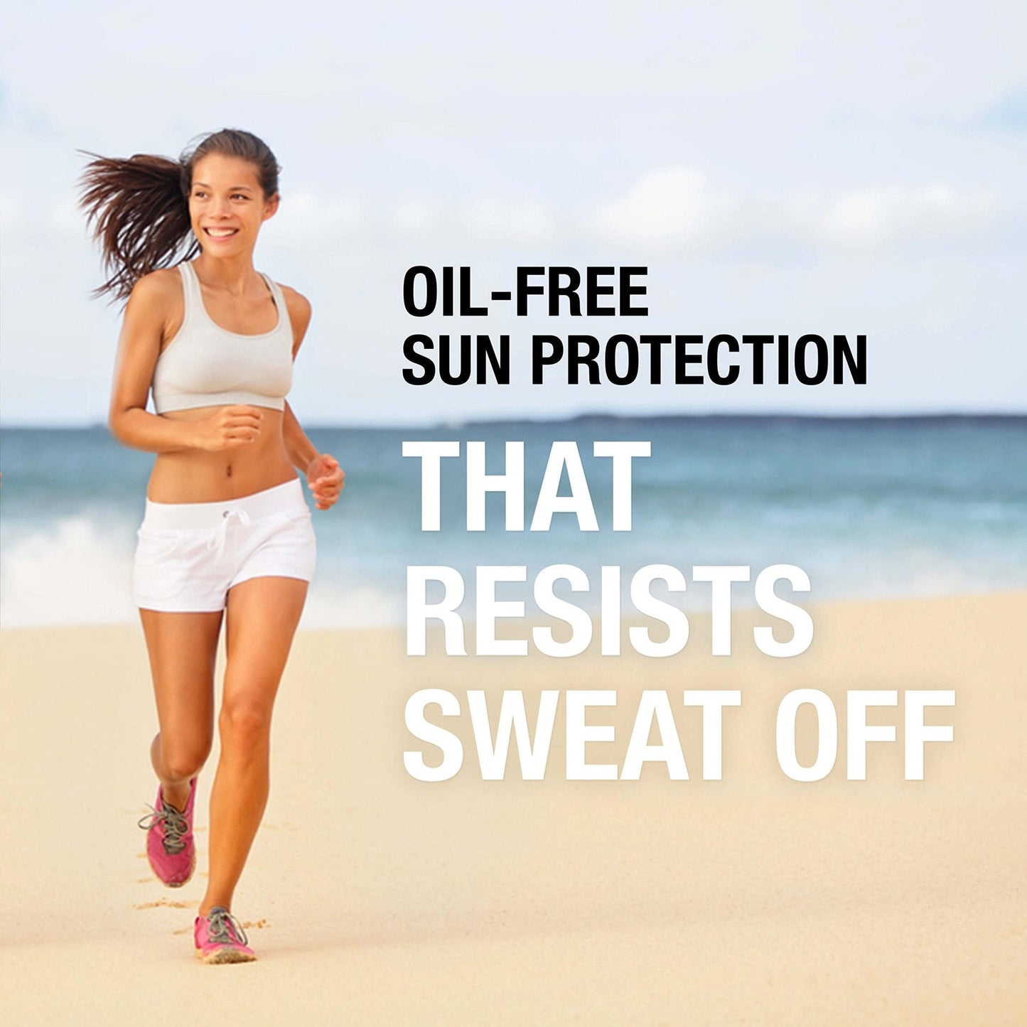 Neutrogena Sport Face Sunscreen SPF 70+, Oil-Free, 2.5 fl oz, Sweat & Water-Resistant - Maple Wellness Supplements