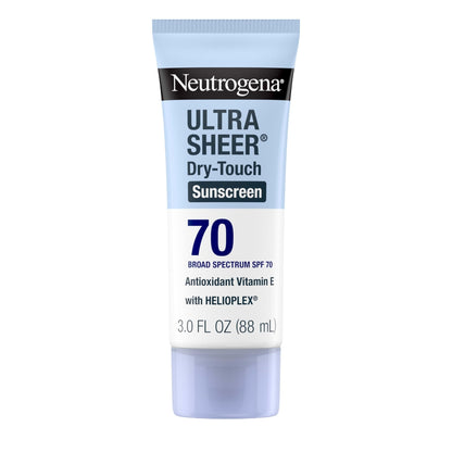 Neutrogena Ultra Sheer Dry-Touch Sunscreen Lotion SPF 70, Broad Spectrum, Water Resistant 80 Min - Maple Wellness Supplements
