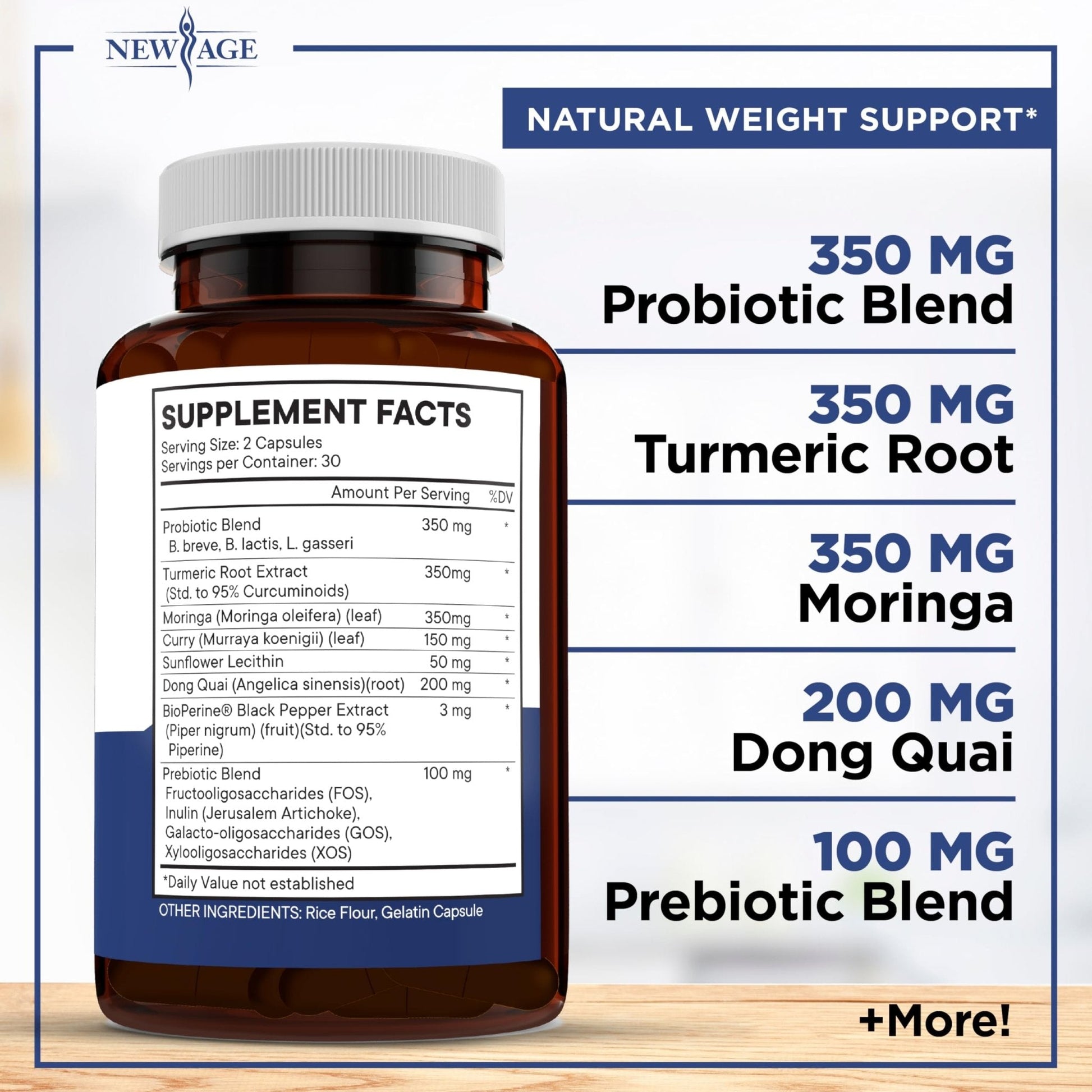 NEW AGE Pro Optimize Probiotics for Women, Menopause, Digestive Health - Support for Bloating, Hot Flashes, Joint Support, Night Sweats - Maple Wellness Supplements