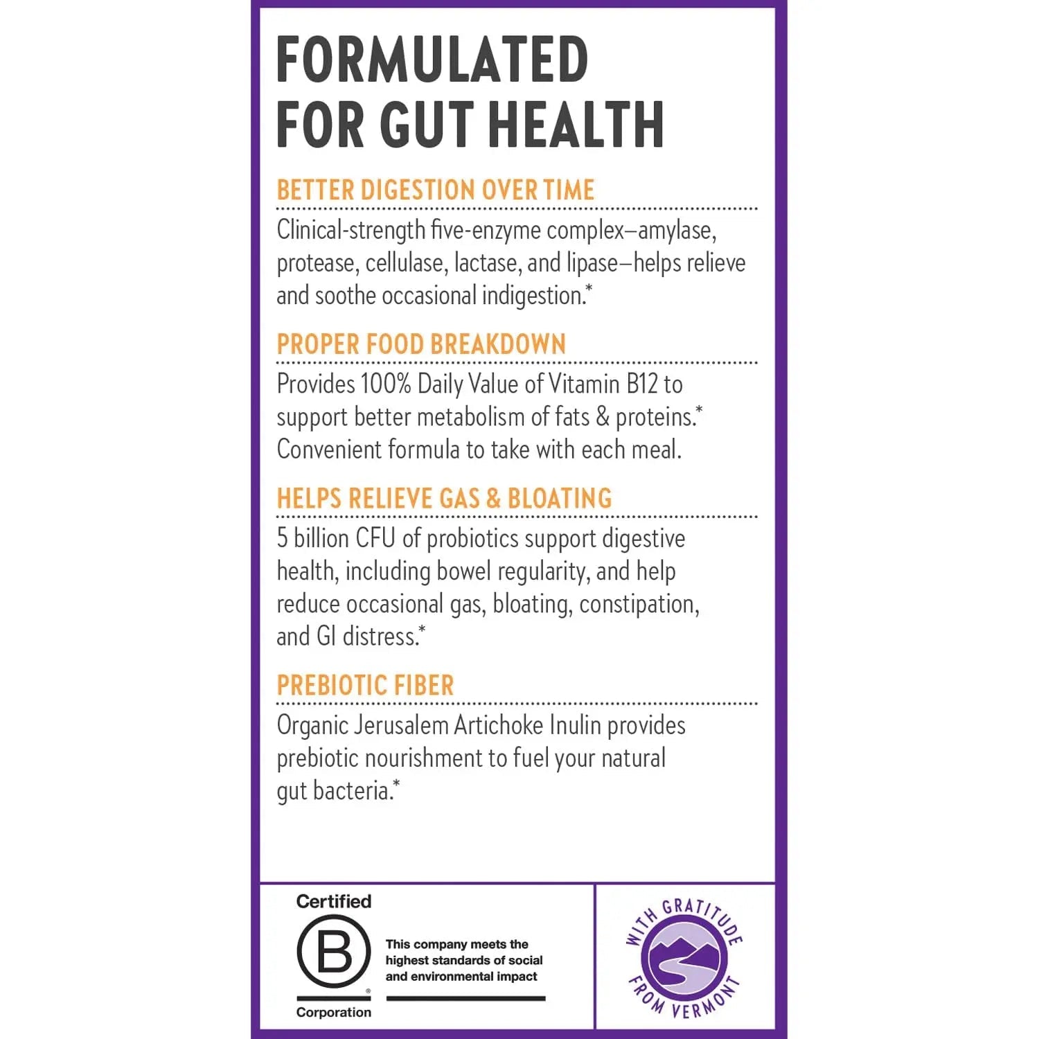 New Chapter All-Flora Enzyme Complex with Probiotics Relieves Bloating & Gas - Clinical-Strength Digestive Enzymes + Ultra-Concentrated Probiotics + Fermented Vitamin B12, 90 Vegan Capsules - Maple Wellness Supplements