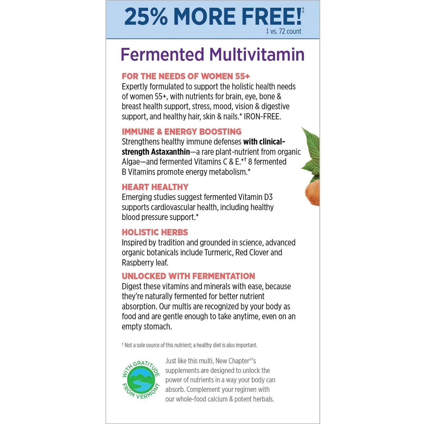 New Chapter Every Women's One Daily 55+ 90ct - Maple Wellness Supplements