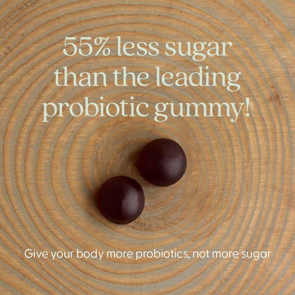 New Chapter Probiotic Gummies for Women and Men, All-Flora (1 Month Supply) – 55% Less Sugar+, Formulated for Holistic Gut Health Support with Probiotics + Prebiotic Fiber - Maple Wellness Supplements