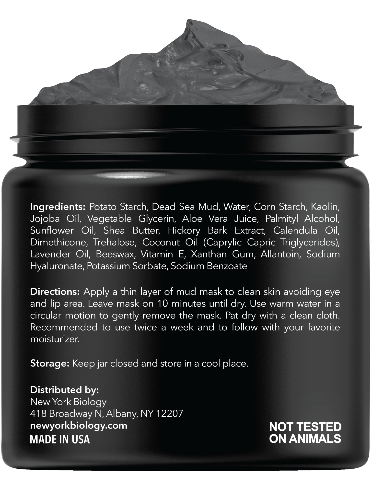 New York Biology Dead Sea Mud Mask for Face and Body | Spa Quality Pore Refiner for Oily Skin | Natural Skincare for Women & Men - Maple Wellness Supplements