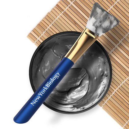 New York Biology Dead Sea Mud Mask for Face & Body | with Stem Cell and Collagen | Face Mask, Brush Applicator, Towel | Spa Quality Pore Refiner for Oily Skin - Maple Wellness Supplements