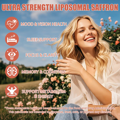 Newpie Saffron Supplements - 100% Pure Saffron Extract Capsules - Natural Mood Enhancer, Supports Eye & Heart Health, Boosts Energy - Premium Supplement for Women & Men（60 Servings (2) - Maple Wellness Supplements