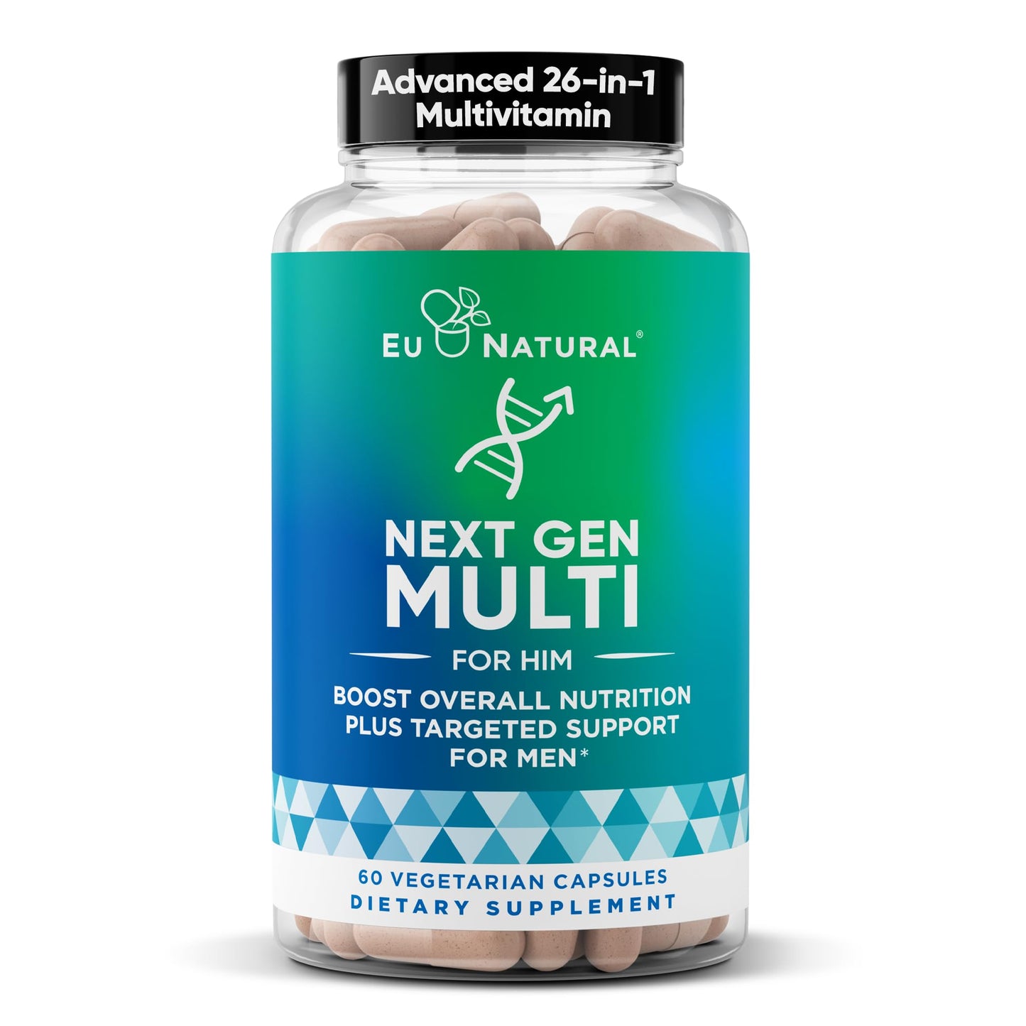 Next Gen Multi for Him Advanced Men’s Multivitamin Supplement - 26-in-1 Multiblend for Beard & Hair Growth, Men’s Reproductive Health, Metabolism, Heart, Skin, - Maple Wellness Supplements