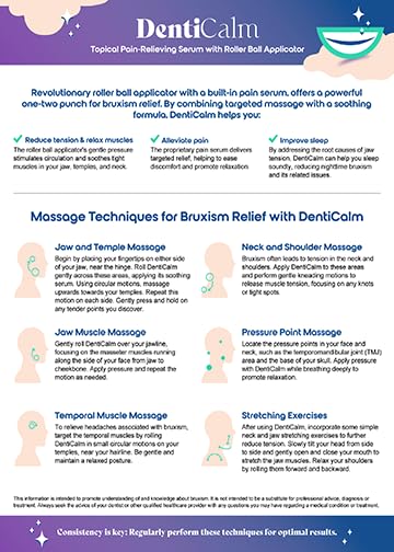 nfuse DentiCalm Soothing Pain Relief for Teeth Grinding and Jaw Clenching (Bruxism), for Jaw, Head and Neck Pain, Stiffness and Tension, Nightguard Discomfort Relief, 0.47 OZ - Maple Wellness Supplements