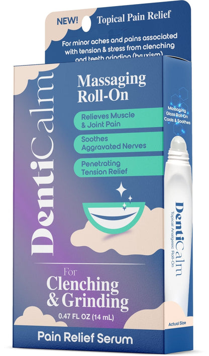 nfuse DentiCalm Soothing Pain Relief for Teeth Grinding and Jaw Clenching (Bruxism), for Jaw, Head and Neck Pain, Stiffness and Tension, Nightguard Discomfort Relief, 0.47 OZ - Maple Wellness Supplements