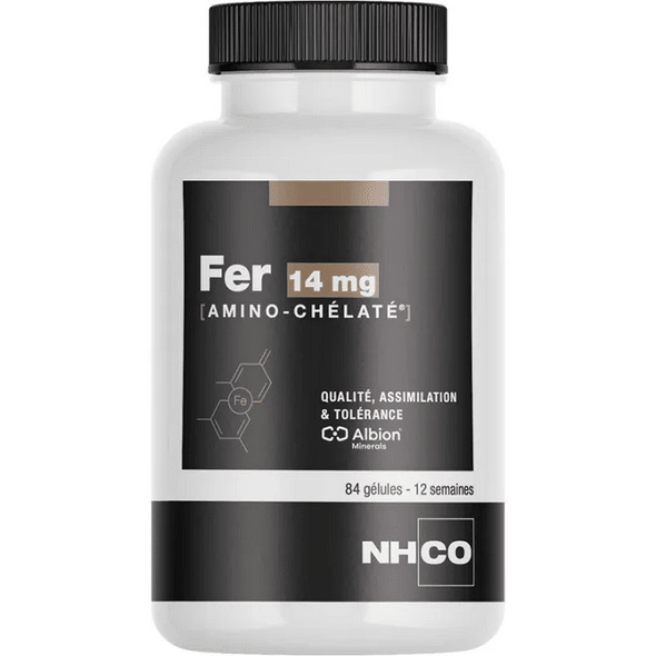 NHCO Iron Amino Chelated 14mg capsules - Maple Wellness Supplements
