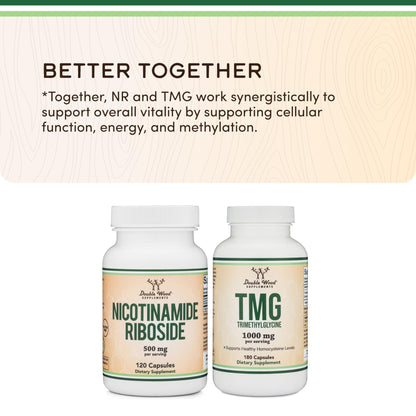 Nicotinamide Riboside - NAD Supplement to Boost Levels of NAD+ by Double Wood - Maple Wellness Supplements