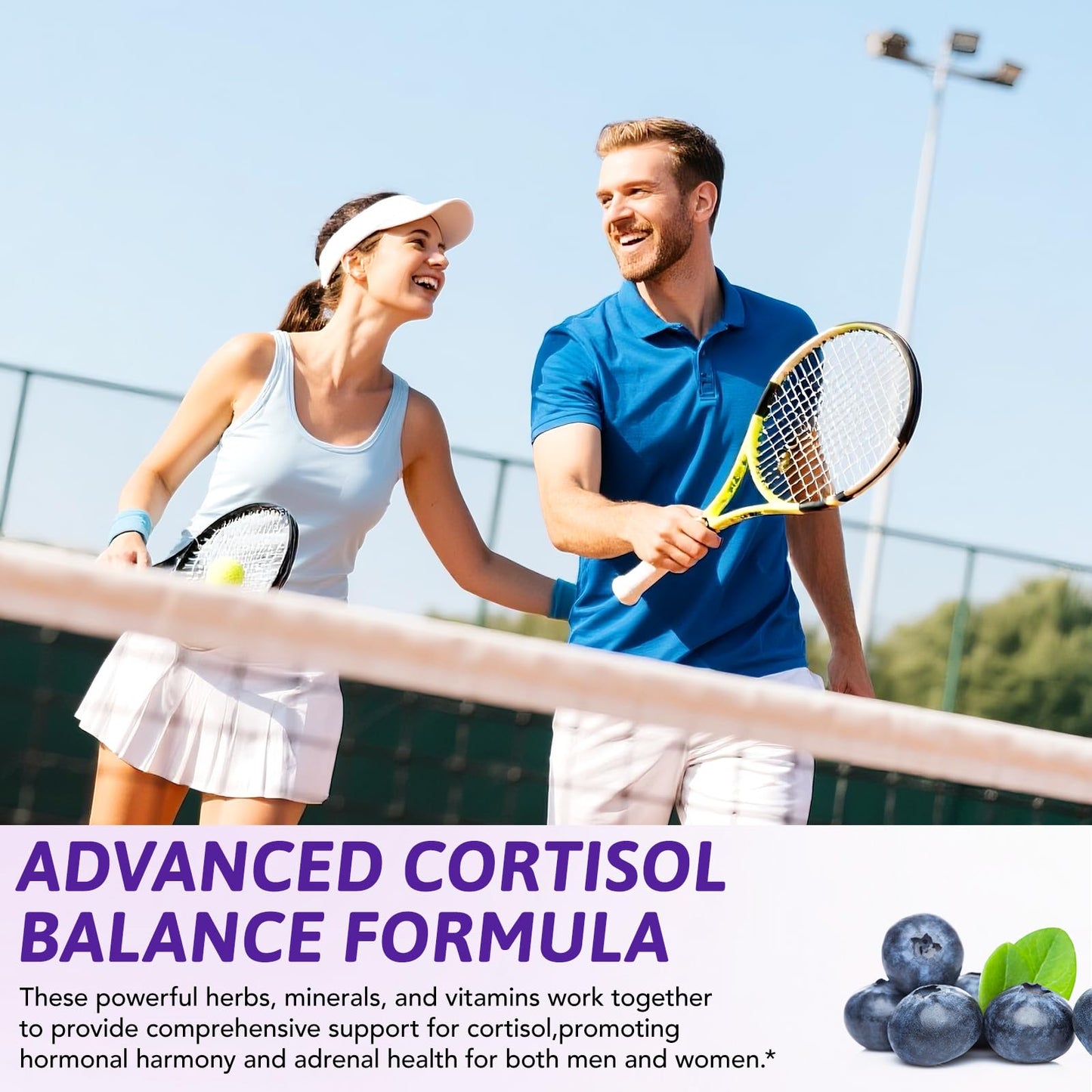NIFEISHI Cortisol Reducer & Manager Liquid Drops for Women & Men | Cortisol Supplements with Ashwagandha & Magnesium | 9-in-1 Stress & Mood Support, Blueberry Flavor-2.02 floz - Maple Wellness Supplements