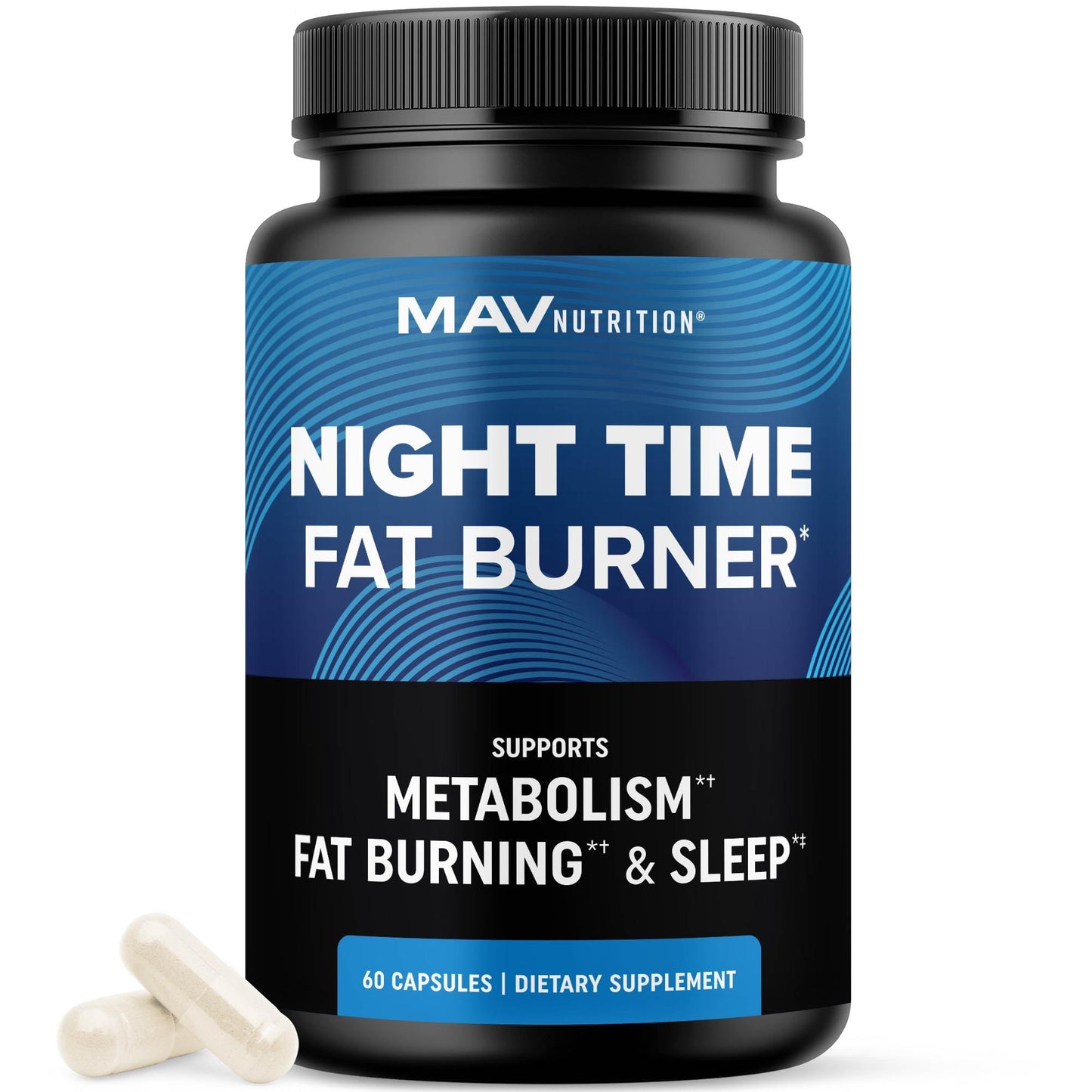 Night Time Fat Burner for Weight Loss Support & Sleep Aid | Appetite Suppressant, Carb Blocker, Nighttime Metabolism Booster for Stomach Fat Burner - Maple Wellness Supplements