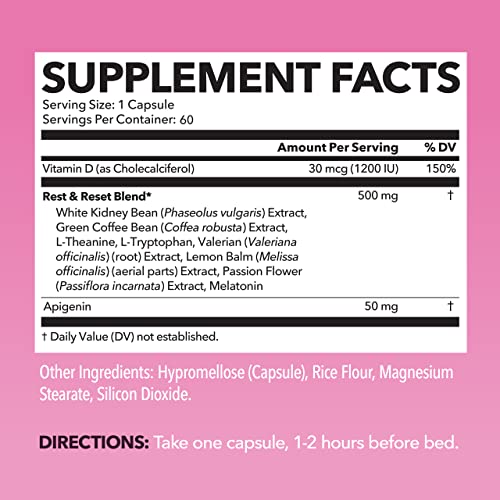 Night Time Fat Burner for Women | Weight Loss and Sleep Support Blend With Apigenin - Maple Wellness Supplements