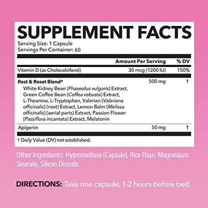 Night Time Fat Burner for Women | Weight Loss and Sleep Support Blend With Apigenin - Maple Wellness Supplements