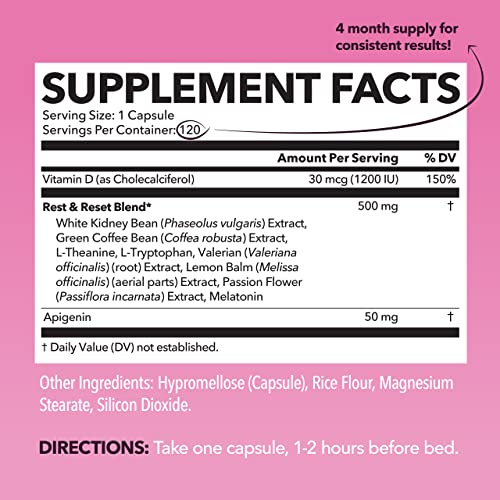 Night Time Fat Burner for Women | Weight Loss and Sleep Support Blend With Apigenin - Maple Wellness Supplements