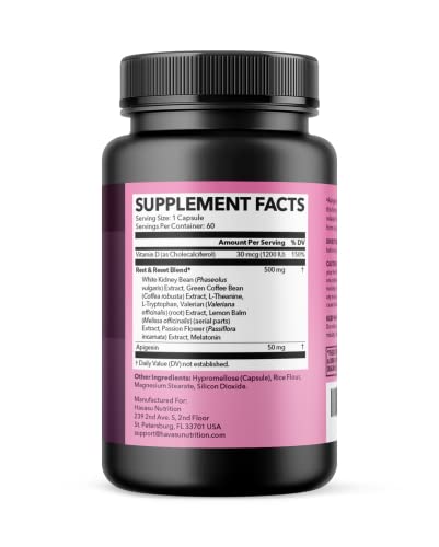 Night Time Fat Burner for Women | Weight Loss and Sleep Support Blend With Apigenin - Maple Wellness Supplements