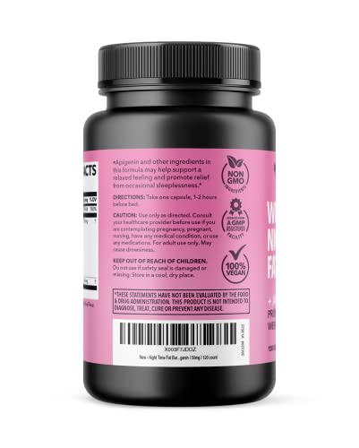 Night Time Fat Burner for Women | Weight Loss and Sleep Support Blend With Apigenin - Maple Wellness Supplements